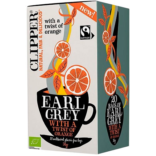 Earl Grey Te M. Appelsin økologisk    20 Breve     fra Clipper