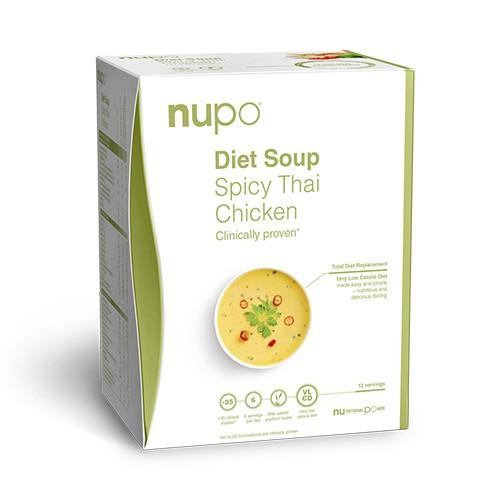 Diet Soup Spicy Thai Chicken   384 Gram fra Nupo