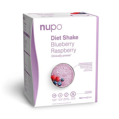 Diet Shake Blueberry Raspberry   384 Gram fra Nupo