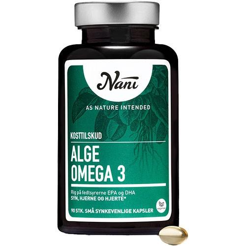 Alge Omega 3   90 Kapsler fra Nani