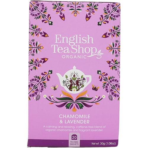 Chamomille & Lavender Tea,   økologisk    20 Breve fra English Tea Shop