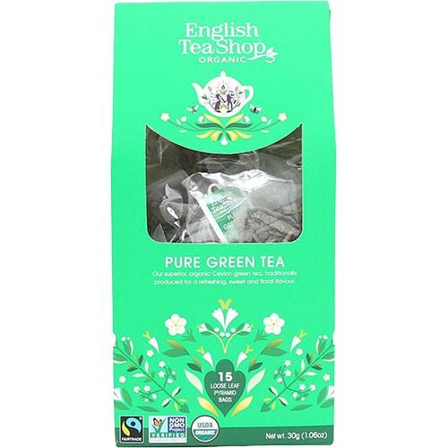 Pure Green Tea,   økologisk    15 Breve fra English Tea Shop