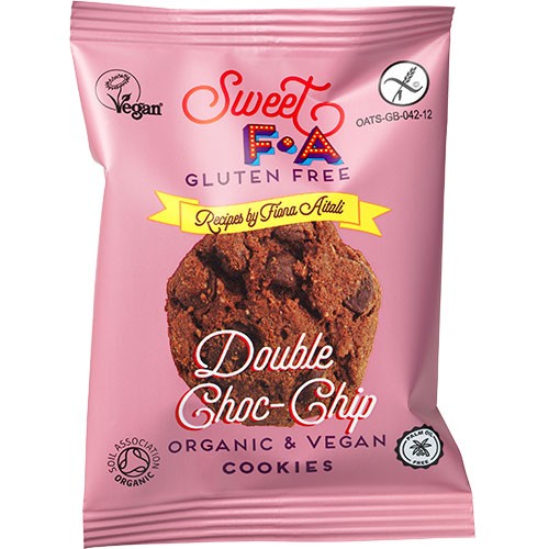 Double Chocolate Chip Cookies (2 Pak)   økologisk    30 Gram fra Island Bakery