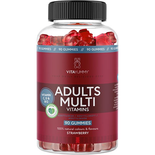 Vitayummy Adults Multi (strawberry)   90 Gum fra Vita Yummy
