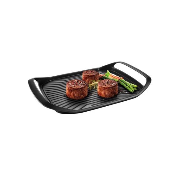 Grillpande 42 X 28 Cm Med Riller Og 2 Termiske Zoner   Billig Fragt fra Tescoma