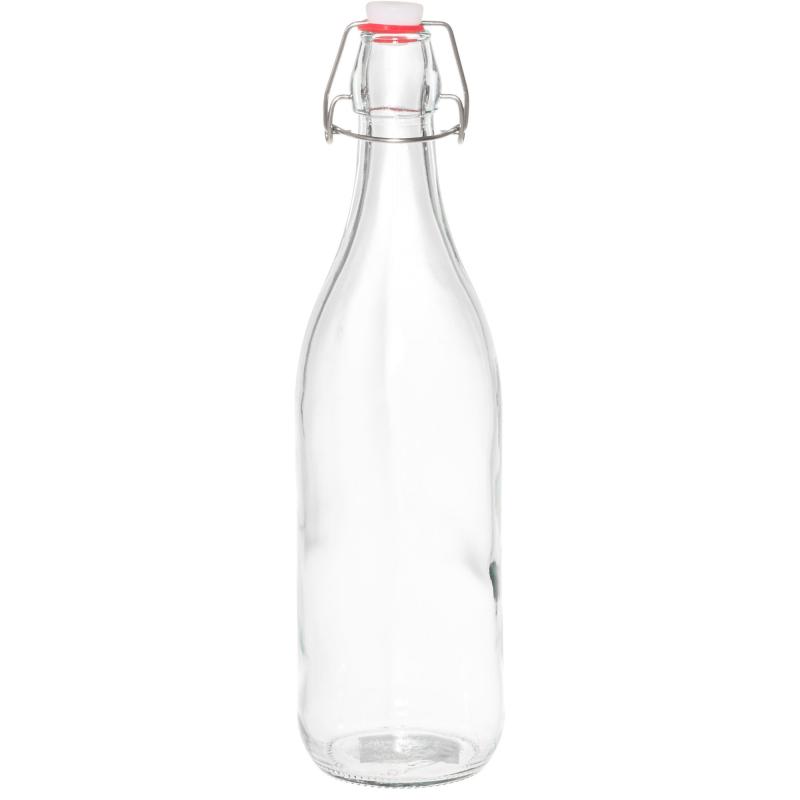 Glasflaske Med Patentlåg 1 Liter fra Marjukka
