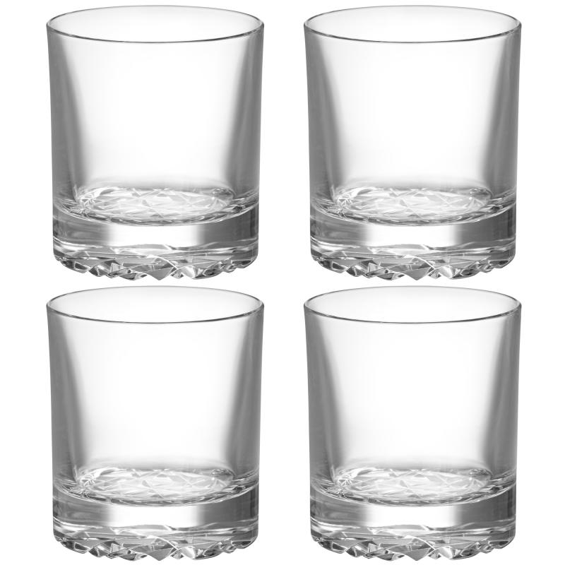 Carat Double Old Fashioned Glas 28 Cl, 4 Pack fra Orrefors