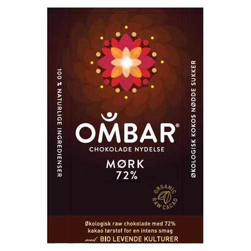 Bar Raw Chokolade 72 %   økologisk   35 Gr   Coala's Naturprodukter fra Ombar