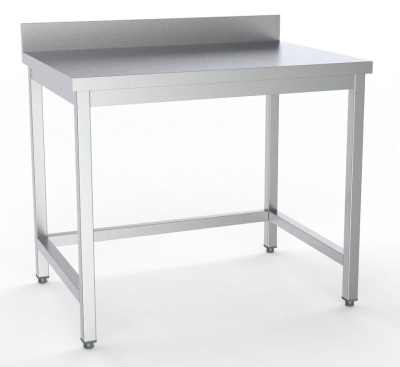 Arbejdsbord 200 X 60 Cm   Med Bagkant fra Combisteel