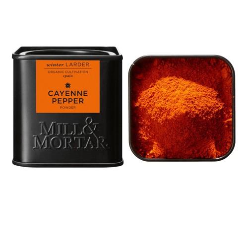 Cayenne Peber Stødt økologisk   45 Gram     fra Mill & Mortar