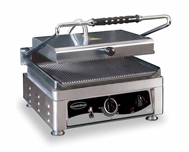 Kontaktgrill   Klemgrill   Rillet Overflade   410 X 500 Mm fra Combisteel