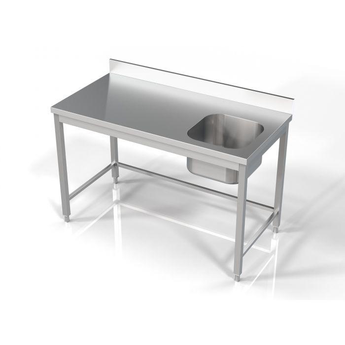Arbejdsbord Med Vask   140 Cm fra Combisteel