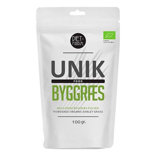 Byggræs Pulver økologisk    100 Gram   Diet Food fra Diet-food