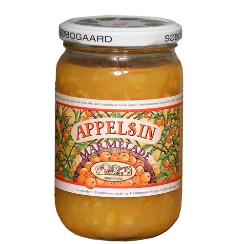Appelsinmarmelade økologisk   400 Gram    fra Søbogaard