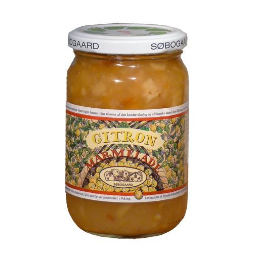 Citronmarmelade økologisk   400 Gram     fra Søbogaard