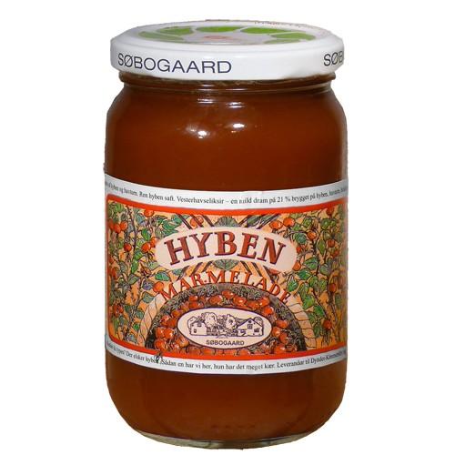 Hybenmarmelade økologisk   400 Gram     fra Søbogaard
