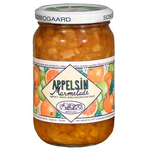 Appelsinmarmelade Sødet økologisk   400 Gram     fra Søbogaard