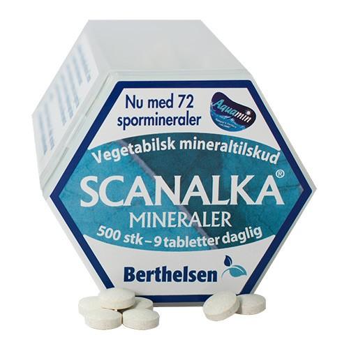 Scanalka Mineraler   500 Tab     fra Berthelsen