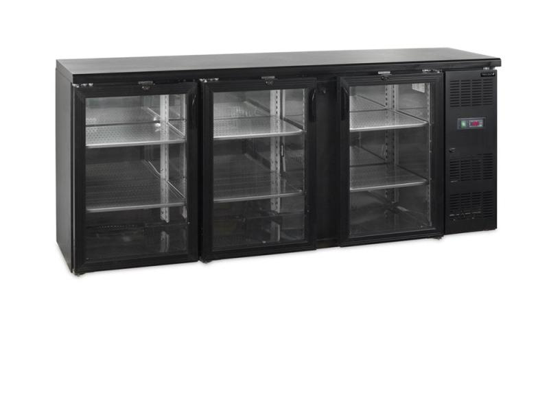 Backbar   Bar Køleskab   3 Glaslåger   Cbc310g fra Tefcold