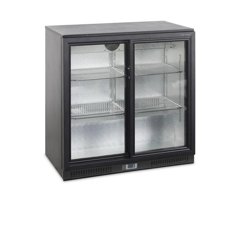 Backbar   Bar Køleskab   2 Skydedøre I Glas   Ba26s fra Tefcold