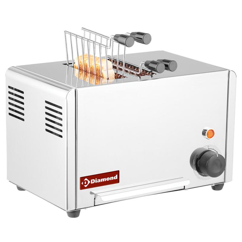 Elektrisk Brødrister (croque Monsieur), 2 Tænger   Rustfrit Stål. fra Diamond