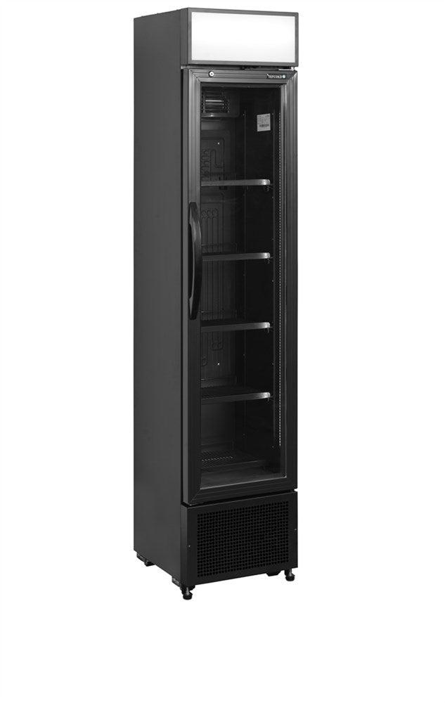 Flaskekøleskab   182 Liter   Fsc175h Black fra Tefcold