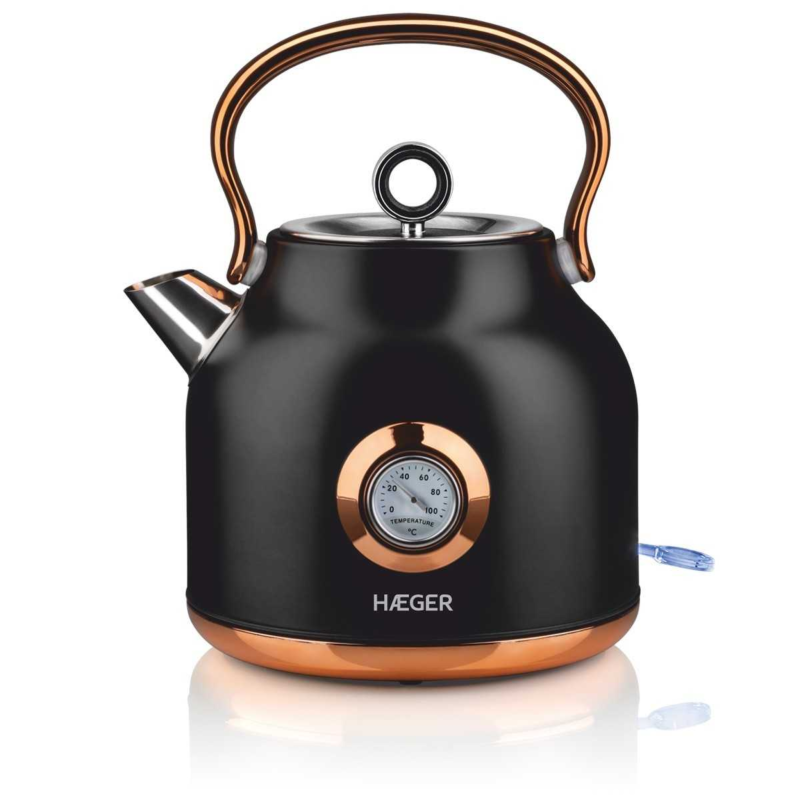 Elkedel Art Deco 1,7l Sort fra Hæger