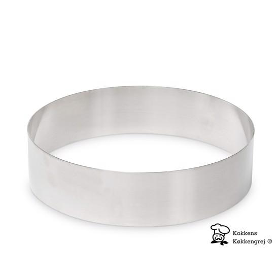 Anretterring   Kagering   Moussering, ø18 Cm. H6 Cm Fra     Billig Fragt fra Kokkens Køkkengrej