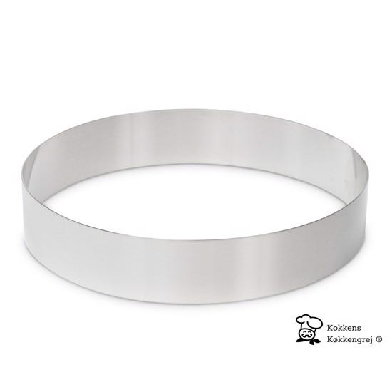 Anretterring   Kagering   Moussering, ø24 Cm. H6 Cm Fra     Billig Fragt fra Kokkens Køkkengrej