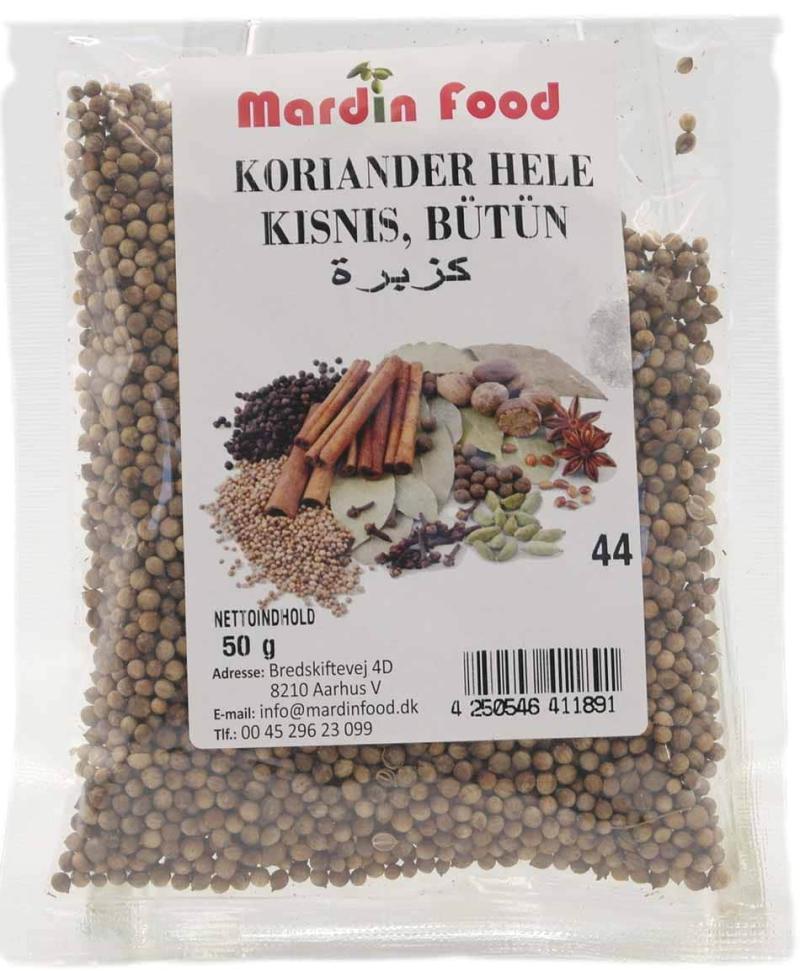 Mardin Food Koriander, Hele 50 G