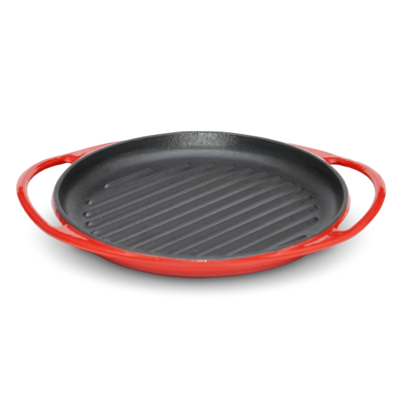 Støbejerns Grillpande Rund, Emaljeret ø26cm fra Lätt Home