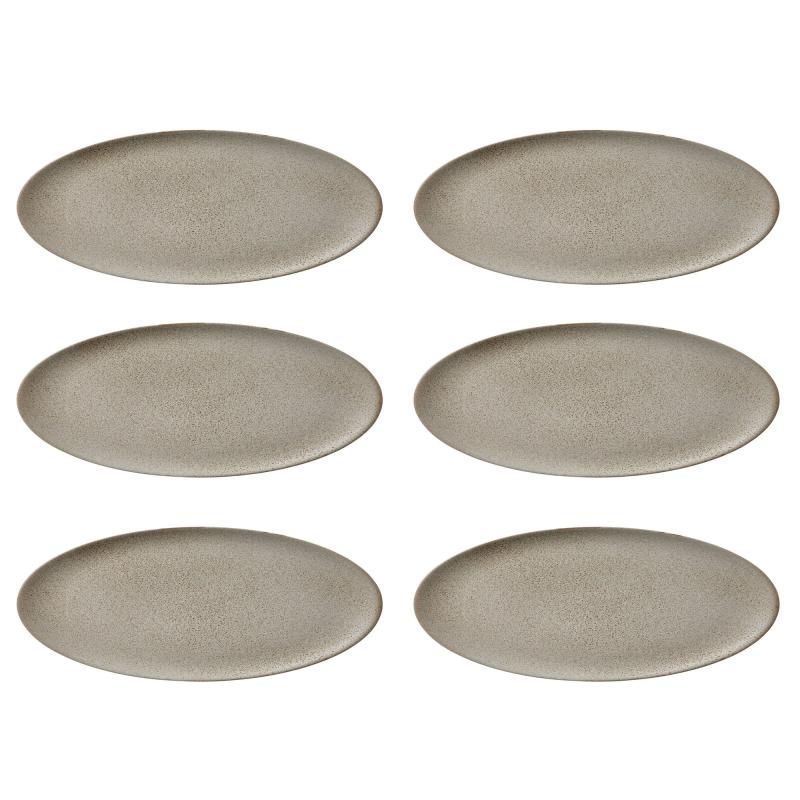 Raw Frokosttallerken 23 Cm, Beige, 6 Stk. fra Aida