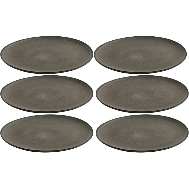 Raw Frokosttallerken 23 Cm, Forest Brown, 6 Stk. fra Aida