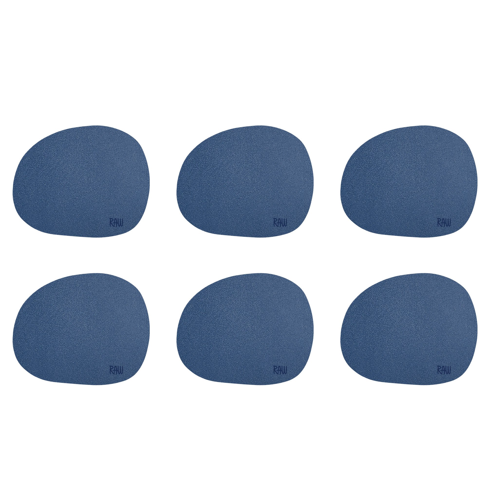 Raw Glasunderlag Silikone, Dark Blue, 6 Stk. fra Aida