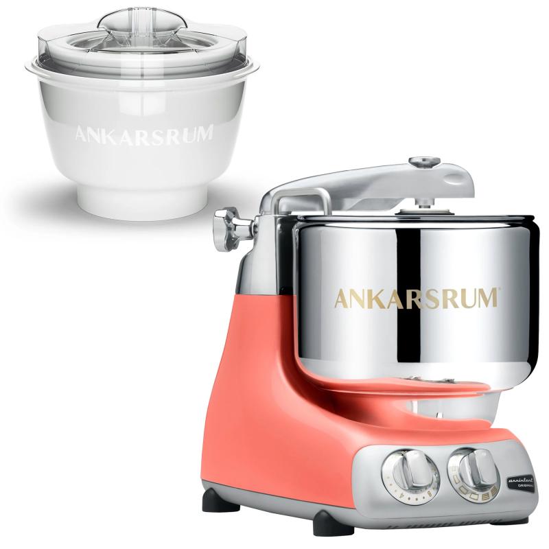 Akm 6230 Røremaskine Med Ismaskine, Coral Crush fra Ankarsrum