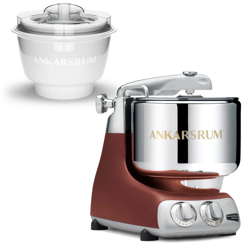 Akm 6230 Røremaskine Med Ismaskine, Rustic Maroon fra Ankarsrum