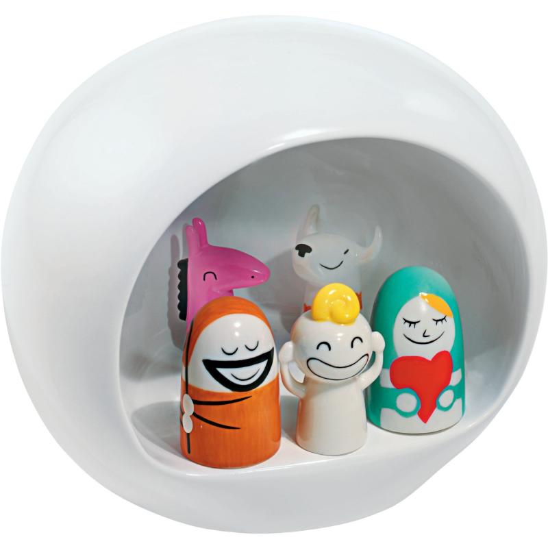 Krybbespil Porcelæn, Hvid fra Alessi