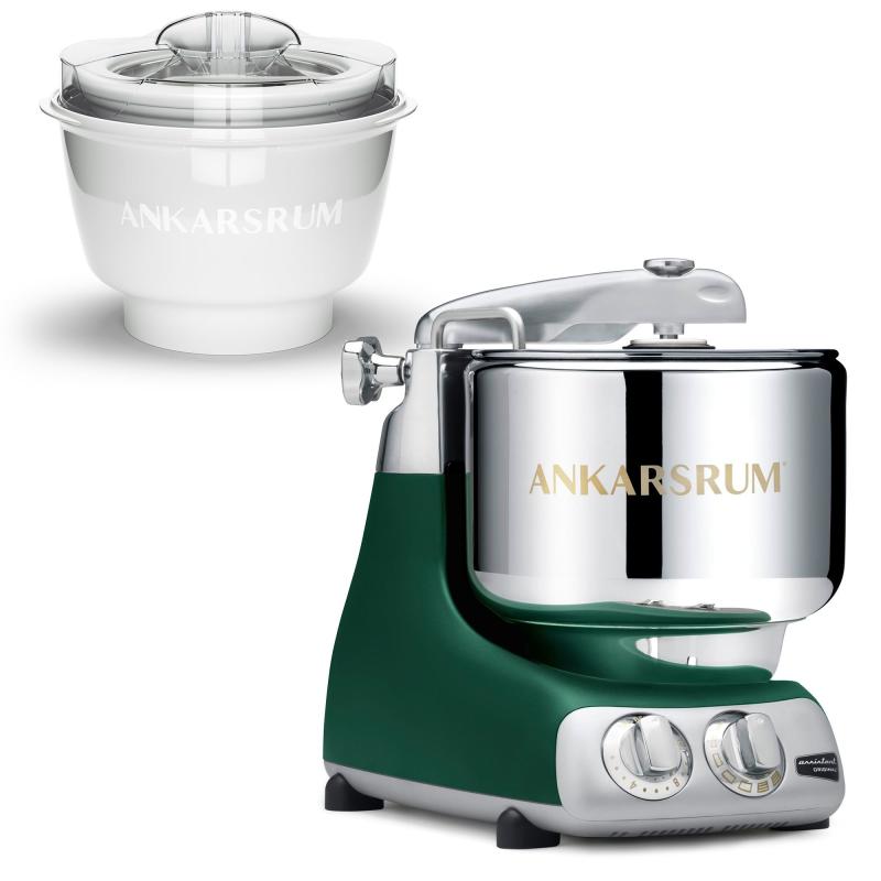 Akm 6230 Røremaskine Med Ismaskine, Forest Green fra Ankarsrum