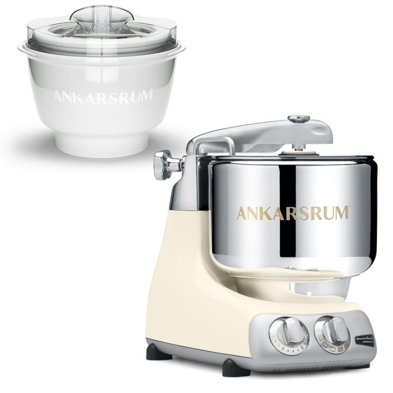 Akm 6230 Røremaskine Med Ismaskine, Light Creme fra Ankarsrum