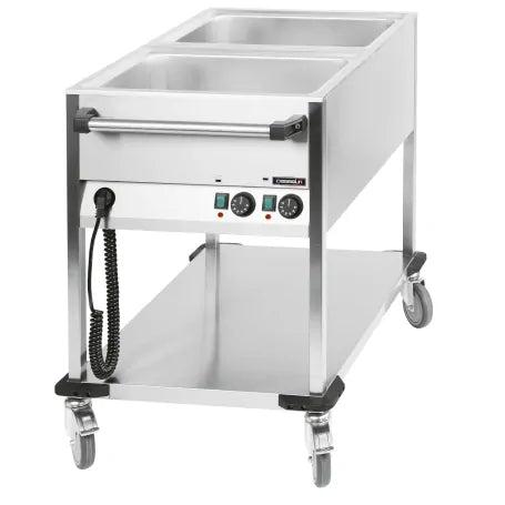 Bain Marie   Vogn Med Hjul   2 X Gn 1 1 fra Casselin