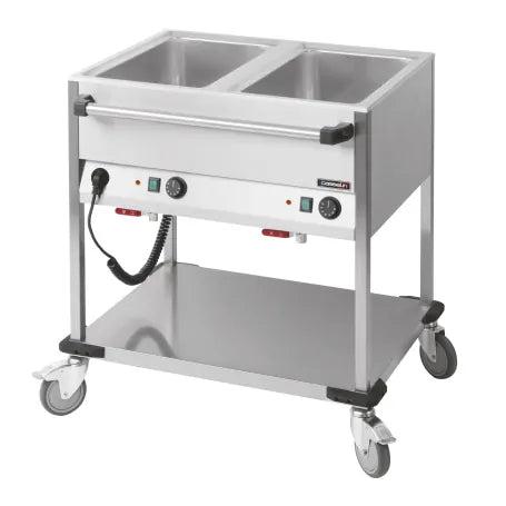 Bain Marie   Vogn Med Hjul   2 X Gn 1 1 fra Casselin