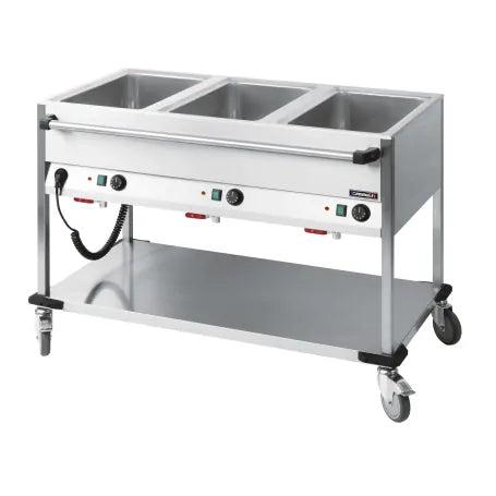 Bain Marie   Vogn Med Hjul   3 X Gn 1 1 fra Casselin