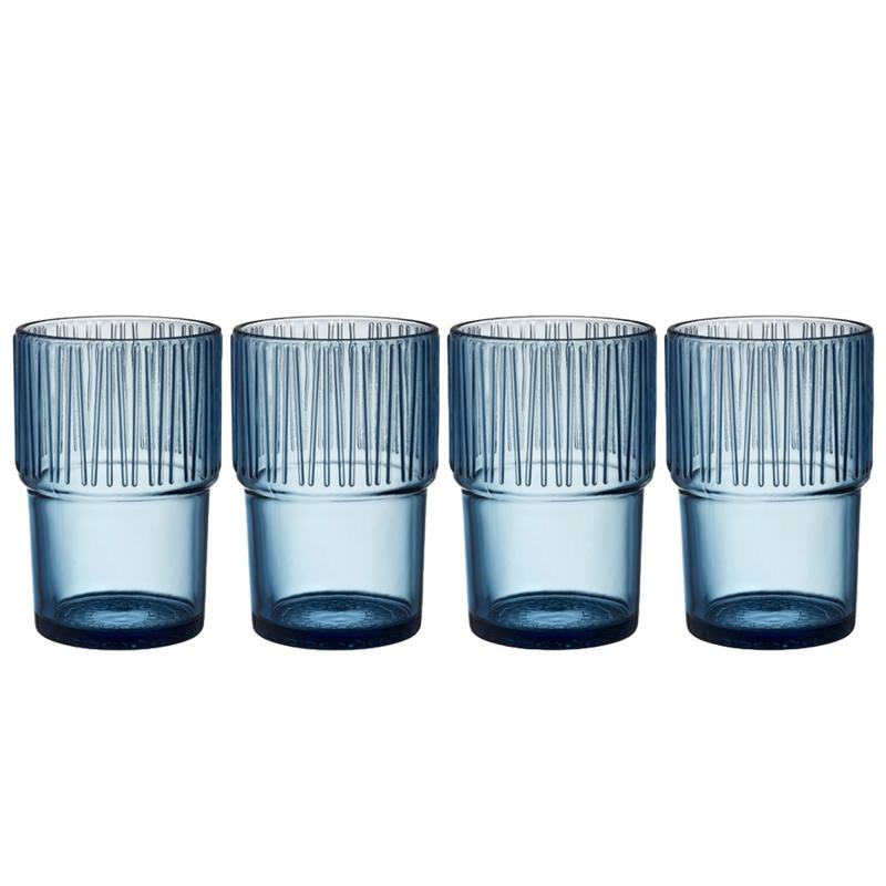 Kusintha Caféglas 38 Cl, Blå, 4 Stk. fra Bitz