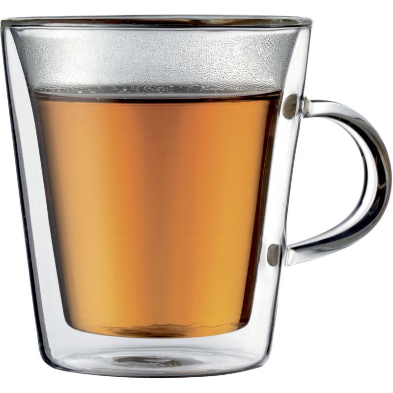 Canteen Dobbeltvægget Glas M Hank, 2 Stk.   0,2 L fra Bodum