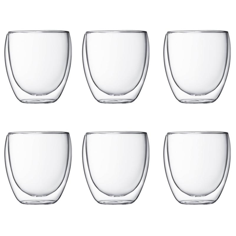 Pavina Dobbeltvægget Glas 0,25 L, 6 Stk. fra Bodum
