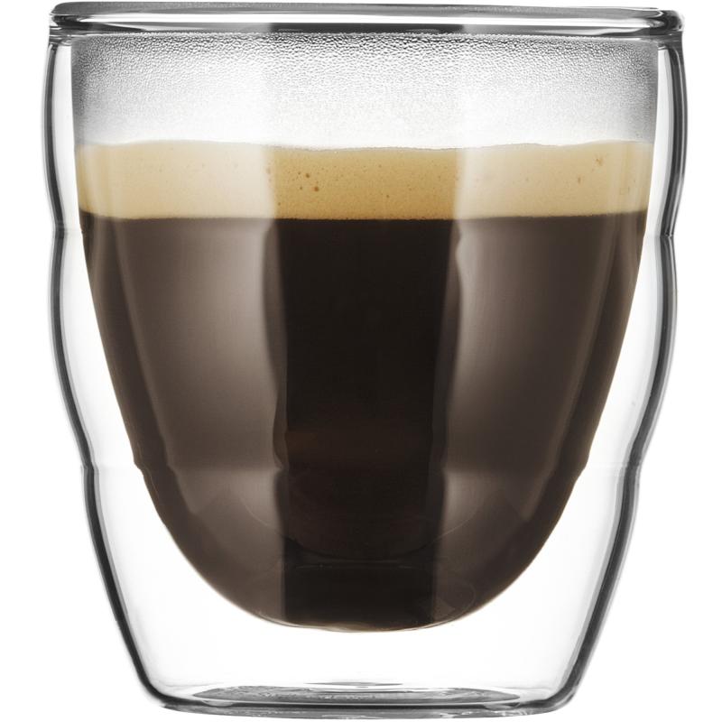Pilatus Dobbeltvægget Espressoglas   2 Stk. fra Bodum