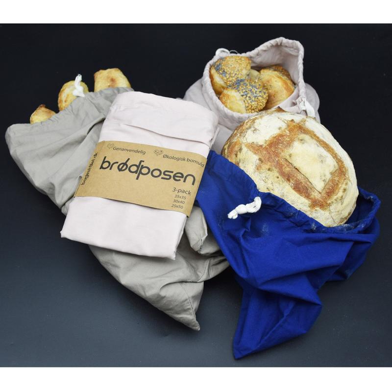Brødposen 3 Pak fra Bagestålet