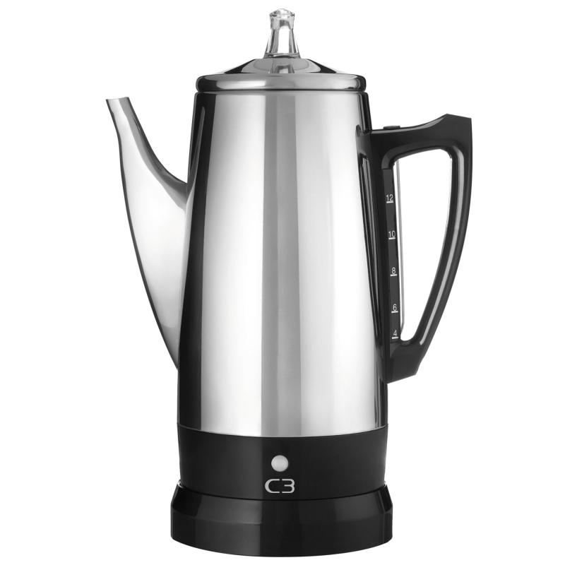 Original Perkolator 12 Kopper, Rustfrit Stål fra C3