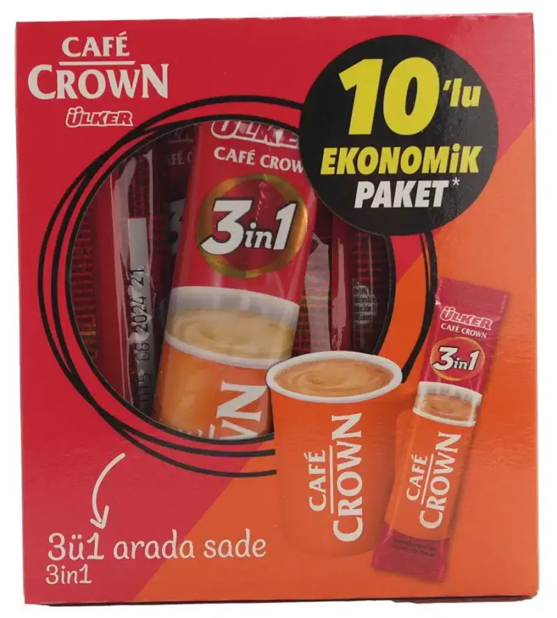 ãlker Café Crown 3in1 Instant Coffee 10 Stk