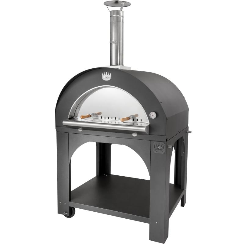 Pulcinella Brændefyret Pizzaovn 100x80 Cm. Antracit fra Clementi